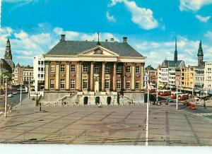 Groningen Stadhuis Amsterdam Courtyard Columns Street Scene   Postcard  # 8092