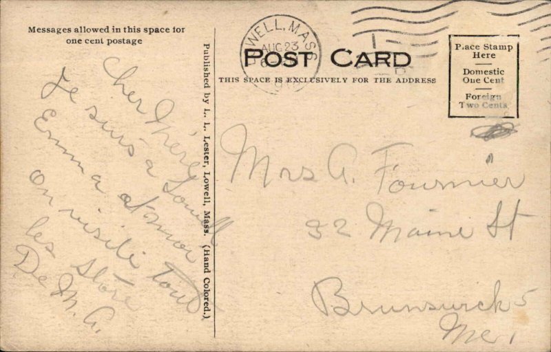 Lowell MA Colonial Department Store c1910 Postcard 
