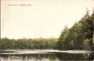 View of Long Lake, Wabeno WI c1907 Vintage Postcard J74
