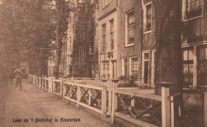 Vintage Postcard 1910's Lean op't Begijnhof te Amsterdam Netherlands