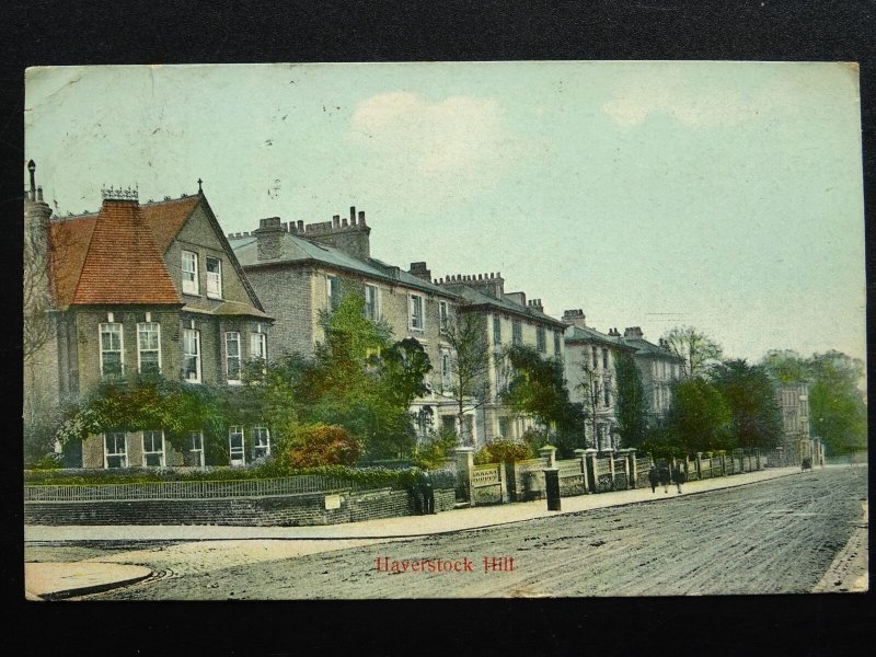 London CAMDEN Haverstock Hill c1908 Postcard by E.C. Cranfield, Haverstock Hill