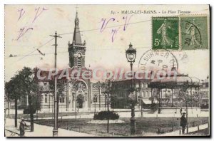 Old Postcard Malo les Bains Place Turenne