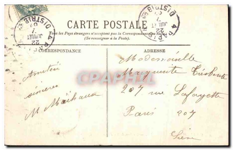 Old Postcard Chateau De Chantilly The Facade North East