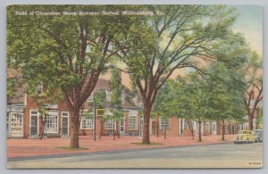 Williamsburg Virginia~Duke of Gloucester Street~Downtown Shopping~Linen Postcard