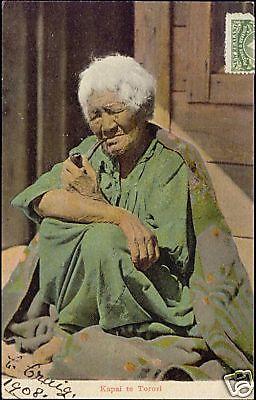 new zealand, Kapai te Torori, Native Woman Smoking Pipe