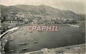 Modern Postcard Principality of Monaco Panoramic view of Monte Carlo and La C...