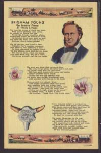 Brigham Young Postcard 