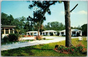 Greenwood Cottages Saint Augustin Florida FL Landscape Grounds Garden Postcard