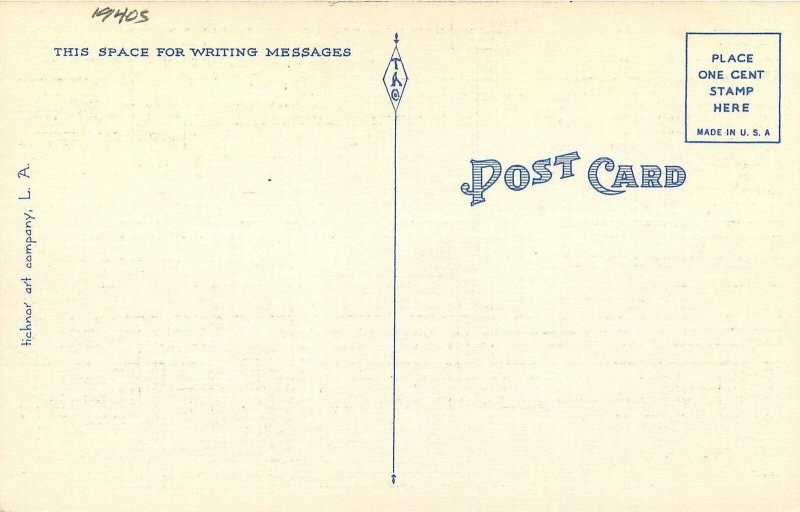Postcard 1940s Catalina Islands San Diego Bird Park occupation linen 24-6178