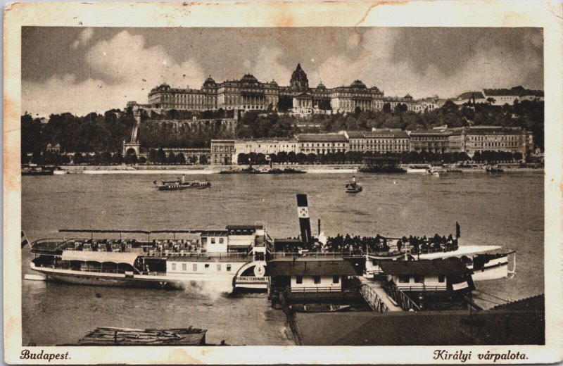 Hungary Budapest Kiralyi Varpalota Vintage Postcard C240