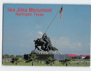 Postcard Iwo Jima Monument, Harlingen, Texas