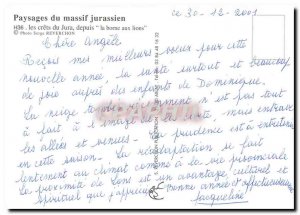 Postcard Modern Jura mountains