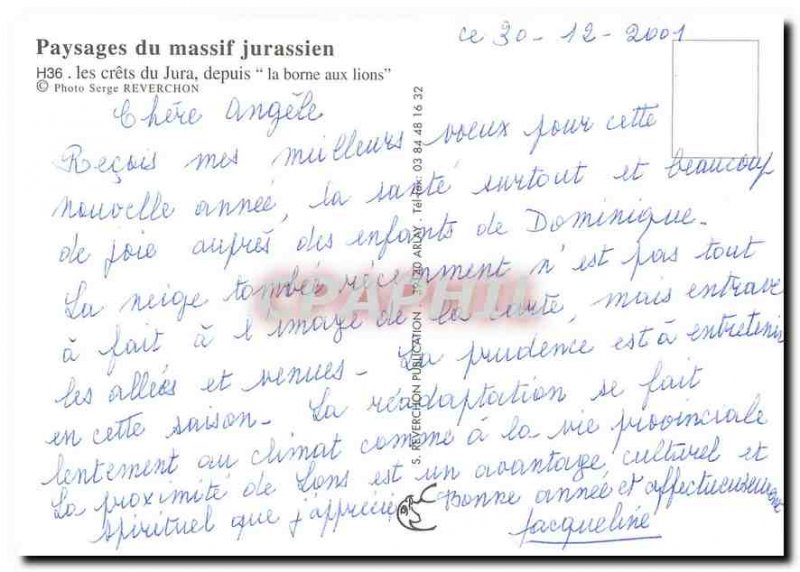 Postcard Modern Jura mountains