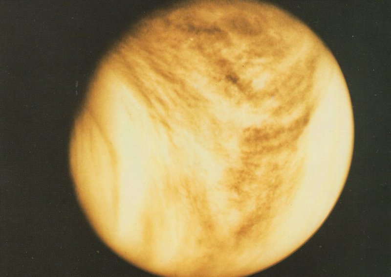 Planet Venus from Pioneer Venus Orbiter Spaceship in 1979 Postcard