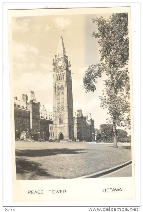 RP, Peace Tower, Ottawa, Ontario, Canada, 1930-1950s