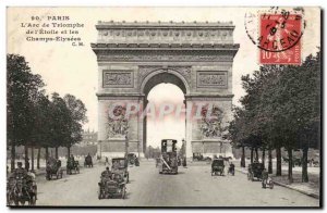 Paris Old Postcard L & # 39arc triumph of L & # 39etoile and champs elysees (...