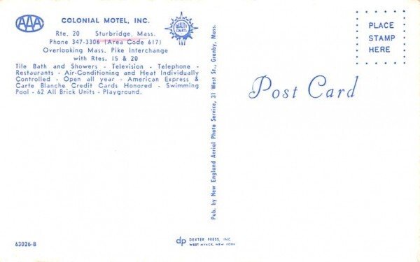 Colonial Motel, INC in Sturbridge, Massachusetts