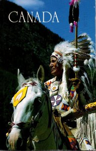 Canada Indian Chief On Horseback 1998