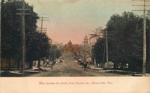 Wisconsin Clintonville New London Church 1910 Postcard 22--9227