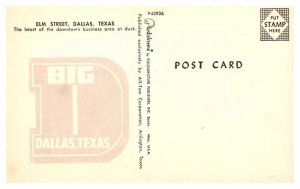Postcard SHOPS SCENE Dallas Texas TX AS8483