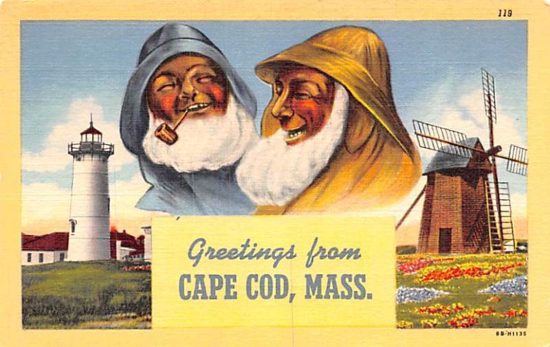 Greetings from Cape Cod, MA, USA Unused 