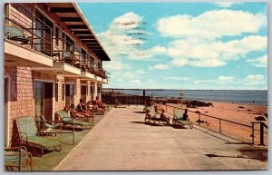 Vtg Maine ME Wells Beach Motor Inn Motel 1970s View Postcard