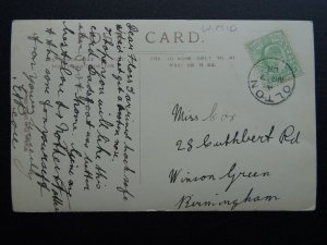 Birmingham OLTON St. Bernard's Road c1908 RP Postcard by Wickes, Post Office