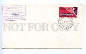 418995 SOUTH AFRICA RSA 1969 y Apollo tracking station SPACE COVER w/ signature