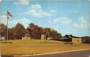 Canton Ohio~Kent State University Stark County Branch~60s Car in Driveway~Flags