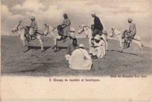 North Africa scenes and types natives donkey ride undivided back 1900s postcard