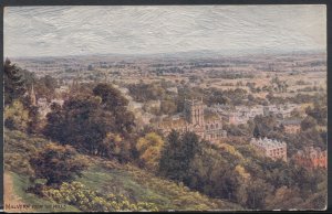 Worcestershire Postcard - Malvern, From The Hills - Artist A.R.Quinton   RS8769