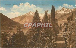 Old Postcard Kurort Sudtirol Meran Party of Tappeiner Promenade