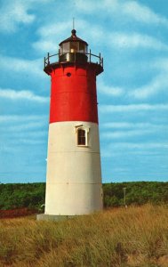 Vintage Postcard Nauset Light At Eastham Cape Cod Mass. Massachusetts Bromley