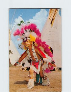 Postcard The Eagle Dance, Indian City, U.S.A., Anadarko, Oklahoma