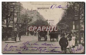 Paris Postcard Old Sovereigns of Italy & # 39 Boulevard Montmartre in Paris