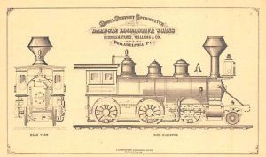 Iron Horse Series No. 4 Philadelphia Pennsylvania Railroad, Train Postcard