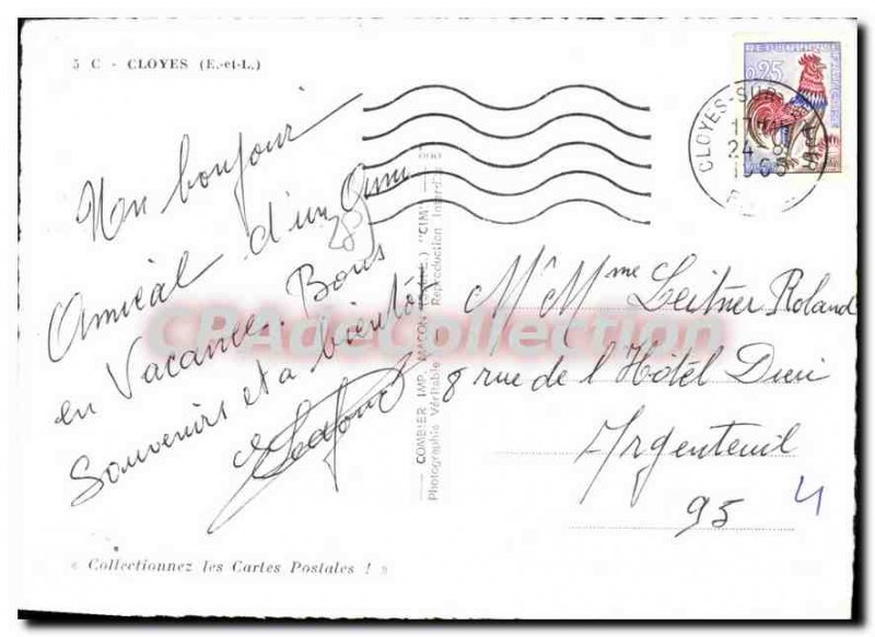 Postcard Modern Cloyes