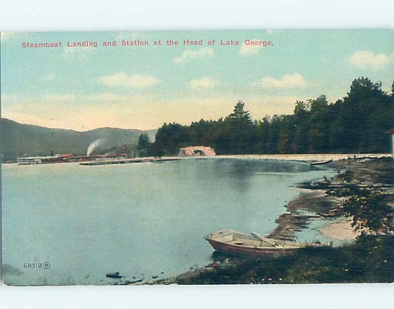 Divided-Back LAKE SCENE Adirondacks - Lake George New York NY hp6776