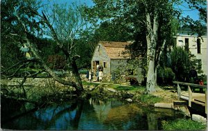 Old Mill Sandwich Massachusetts MA Grist Postcard VTG UNP Vintage Unused Chrome 