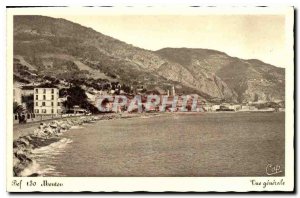 Old Postcard Menton Vue Generale