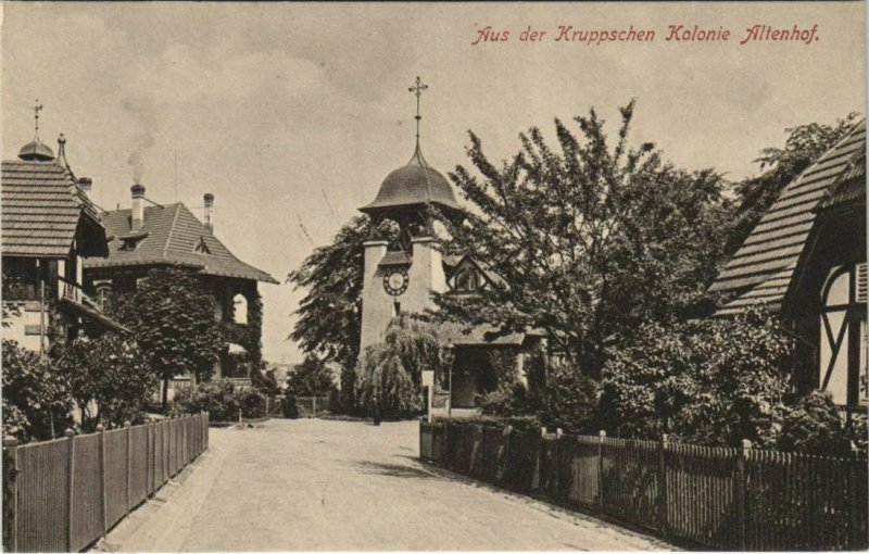 CPA AK Essen Aus der Kruppschen Kolonie Altenhof GERMANY (1134481)