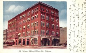 Vintage Postcard 1912 Baltimore Building Historical Landmark Oklahoma City OK