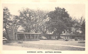 Quitman Georgia Georgian Motel, Photo Print Vintage Postcard U8149