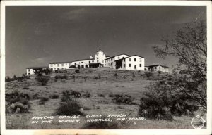 Nogales Arizona AZ Rancho Grande Guest Ranch Real Photo Vintage Postcard