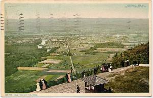 The View From Mt Tom near Holyoke MA, Massachusetts pm 1908