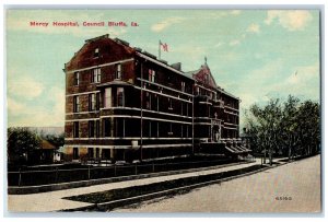 c1910 Mercy Hospital Council Bluffs Iowa IA Antique Unposted Postcard