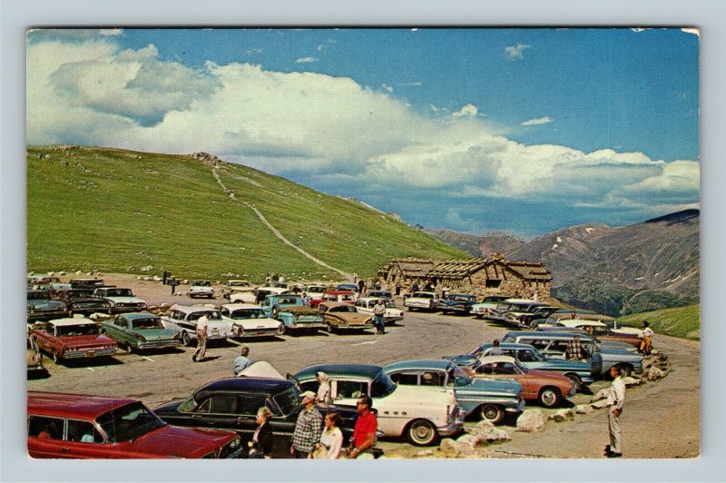 Fall River Pass Museum, Never Summer Range, Rockies Wyoming Vintage Postcard