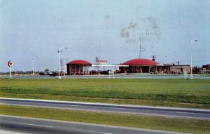 Ontario Canada MacDonald Cartier Freeway Texaco Service Centre Postcard J75687