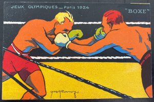 Mint France Picture Postcard Paris Olympic Games 1924 Box Sport