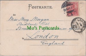 Genealogy Postcard - Morgan, Bucklands Hotel, Grosvenor Square, London  GL456